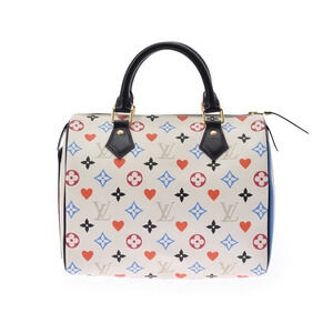 Louis Vuitton Game On Speedy Bandouliere White Multicolor Handbag